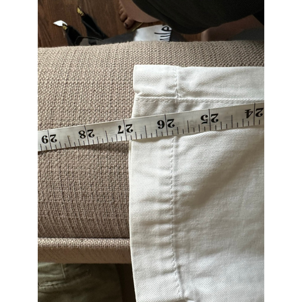 Women's American Eagle Outfitters White Ankle Cropped Pants Size 6 - Picture 8 of 8